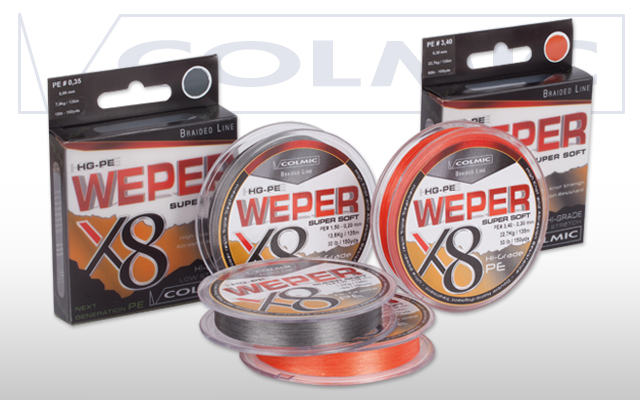 Treccia e multifibre  COLMIC WEPER X8 - Articoli Pesca