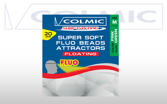 Girelle moschettoni stopper e perline  COLMIC SOFT FLUO - Articoli Pesca