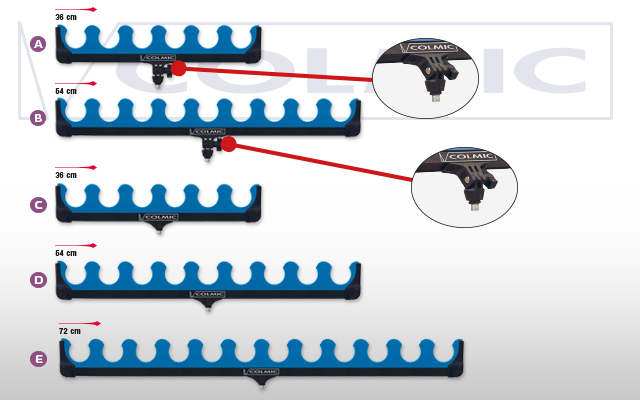 Feeder  COLMIC TOP KIT REST: FIXED SCREW 12P (Back Side) - Articoli Pesca