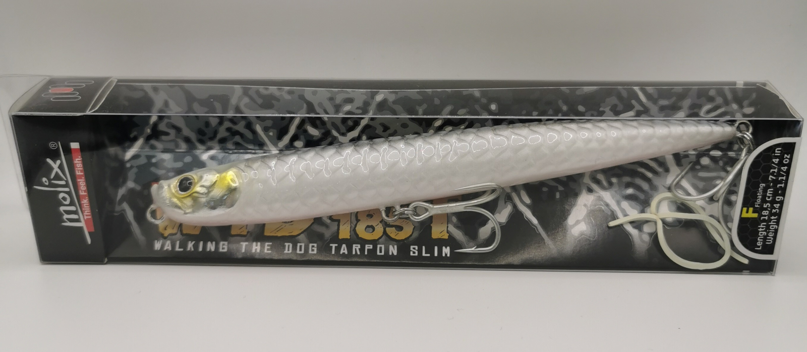 Casting  MOLIX Molix WTD 185T Slim col. Silver Albino - Articoli Pesca