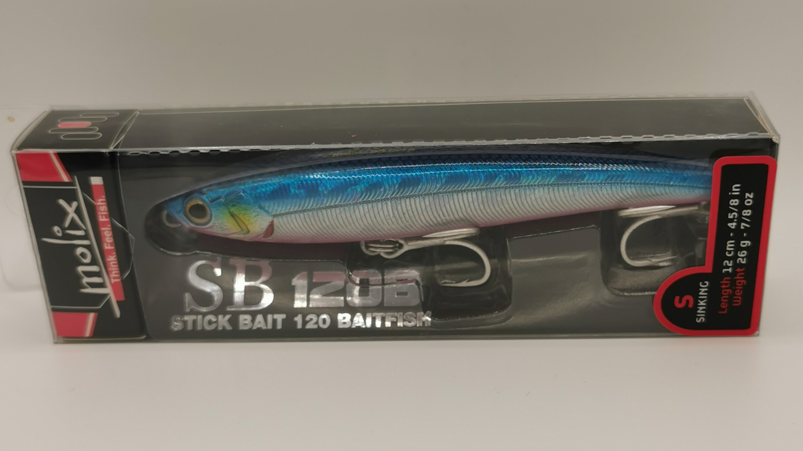 Esche, pasture, pellet  MOLIX Stick Bait 120 Baitfish Series Col. Spring Sarda - Articoli Pesca