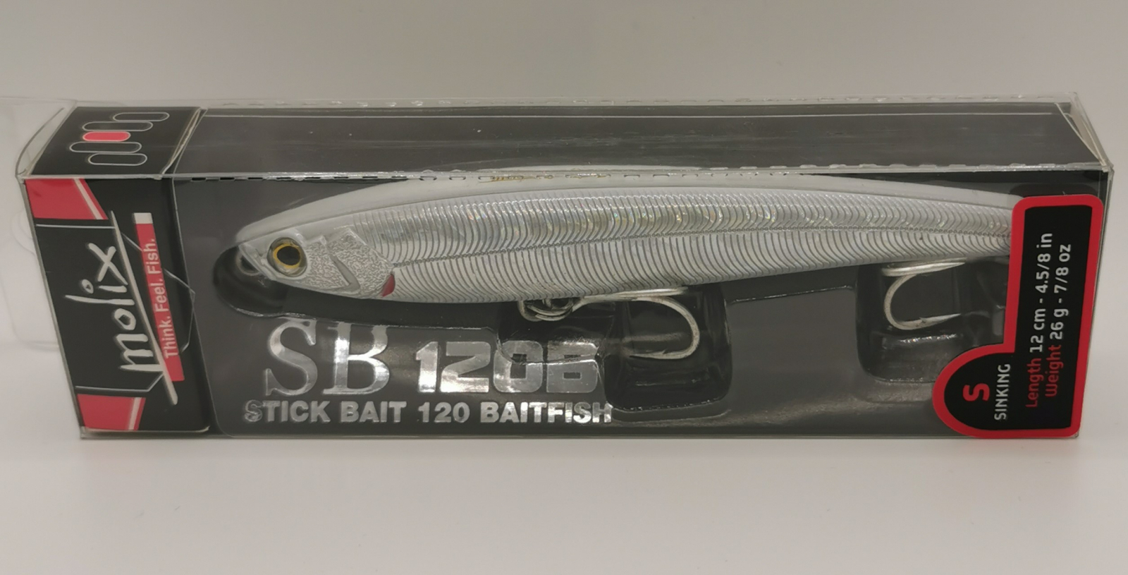 Esche, pasture, pellet  MOLIX Molix Stick Bait 120 Baitfish Series Col. Crazy White - Articoli Pesca