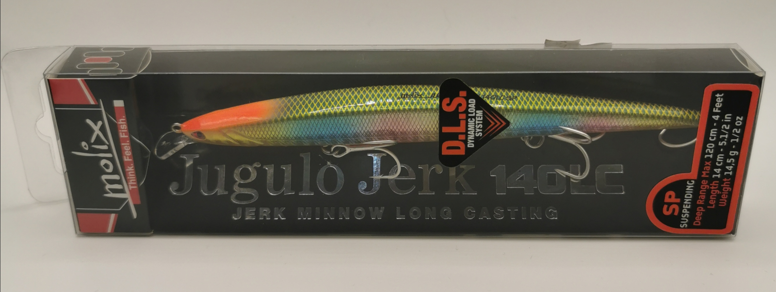 Esche, pasture, pellet  MOLIX Jugulo Jerk 140 LC Suspending col. Gold Candy - Articoli Pesca