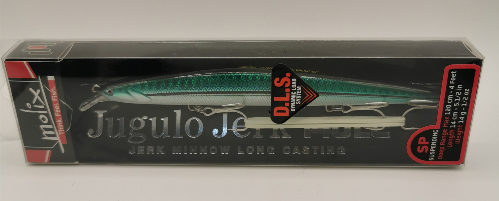 Esche, pasture, pellet  MOLIX  Jugulo Jerk 140 LC Suspending col. MX Aguglia - Articoli Pesca