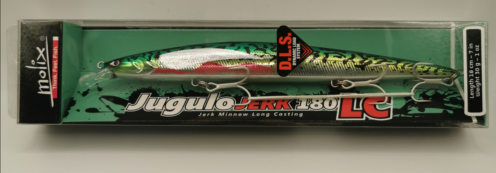 Casting  MOLIX  Jugulo Jerk 180 LC col. Bloody Green Mackerel - Articoli Pesca