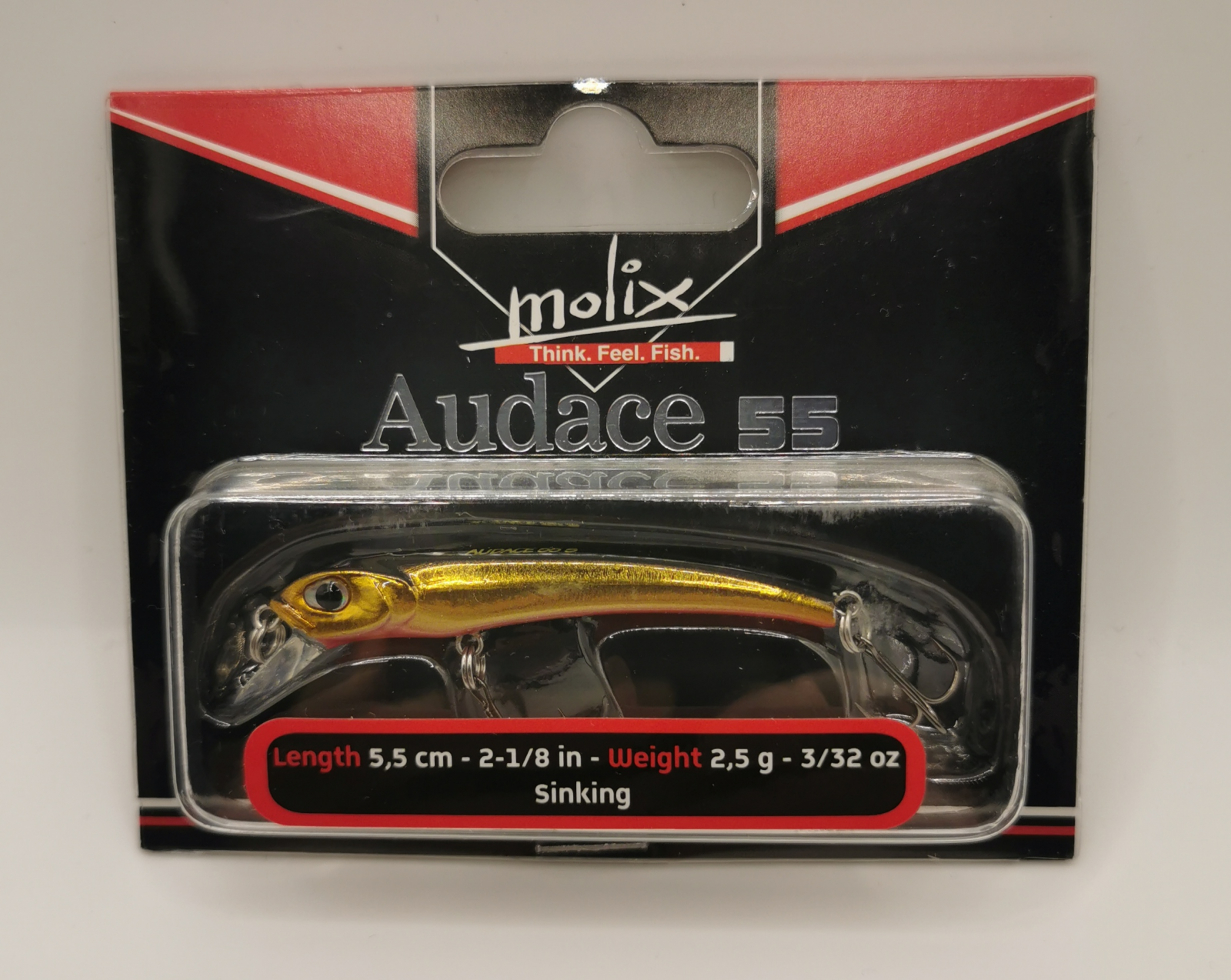 Esche, pasture, pellet  MOLIX Audace 55 Sinking   - Articoli Pesca