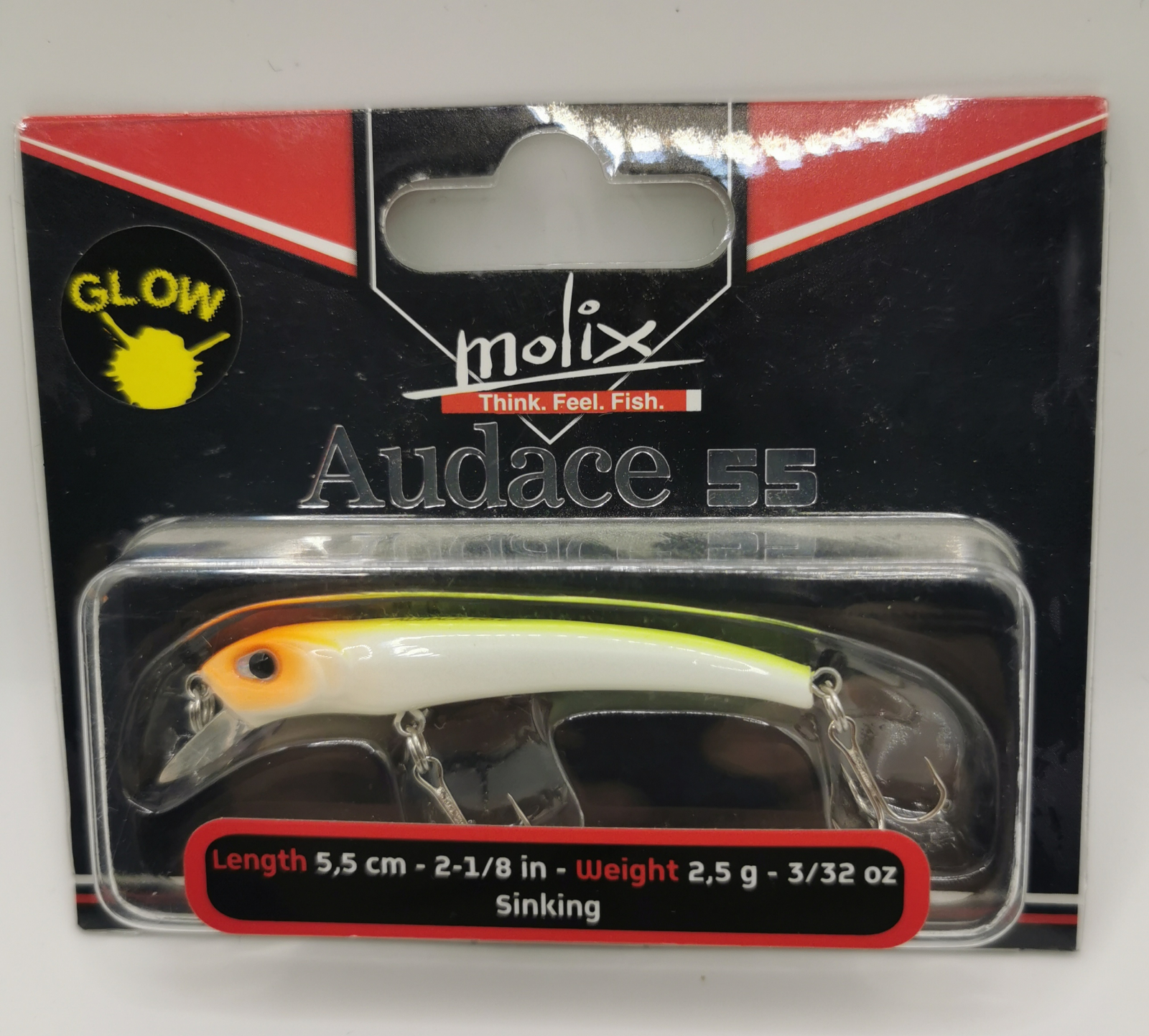 Esche, pasture, pellet  MOLIX Audace 55 Sinking - Articoli Pesca