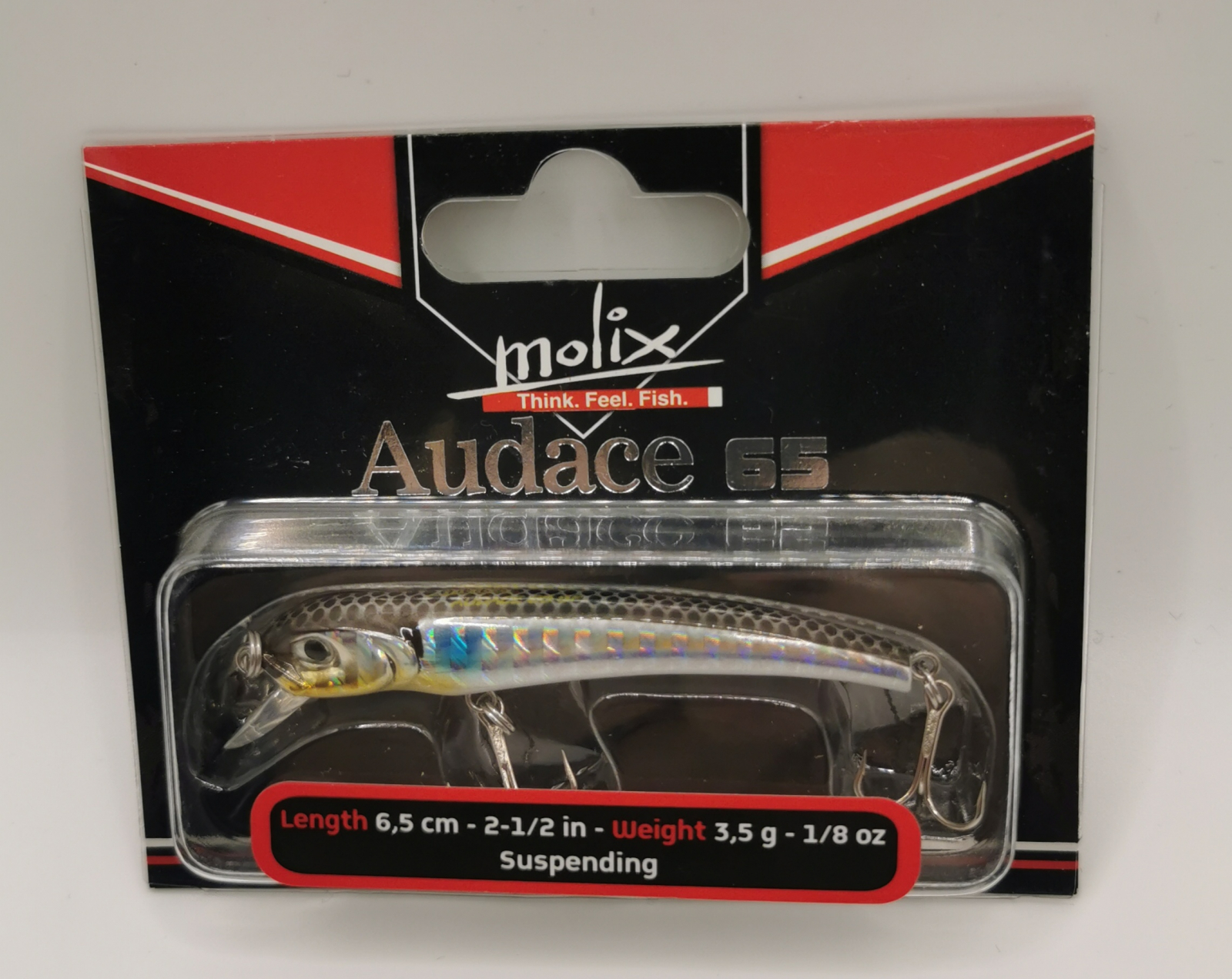 Esche, pasture, pellet  MOLIX Audace 65 Suspending   - Articoli Pesca